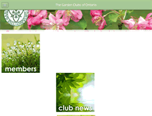 Tablet Screenshot of gardenclubsofontario.ca